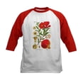 thumbnail image 1 of CafePress - Vintage Pomegranate Kids Baseball Jersey - Kids Cotton Baseball Jersey, 3/4 Sleeve Shirt, 1 of 4