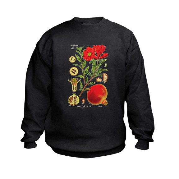 CafePress - Vintage Pomegranate Kids Sweatshirt - Kids Sweatshirt, Youth Crew Neck Sweatshirt