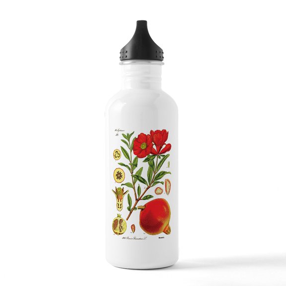 CafePress - Vintage Pomegranate Stainless Water Bottle 1 - Stainless Steel Water Bottle, Sports Bottle, 1.0L