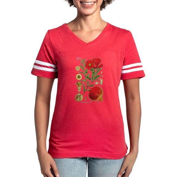 CafePress - Vintage Pomegranate - Womens Football Shirt