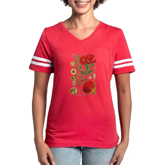 CafePress - Vintage Pomegranate - Womens Football Shirt
