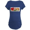 thumbnail image 1 of CafePress - Vintage Retro Cupcake And Teacup Maternity T Shirt - Maternity Dark T-Shirt, 1 of 3