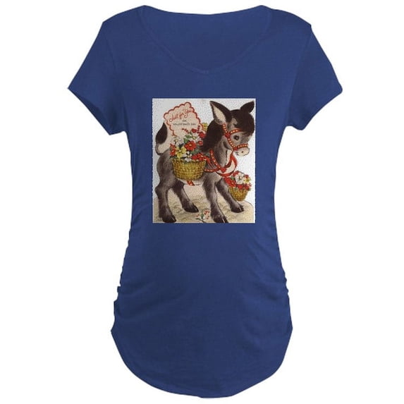CafePress - Vintage Retro Sweet Little Donke Maternity T Shirt - Maternity Dark T-Shirt