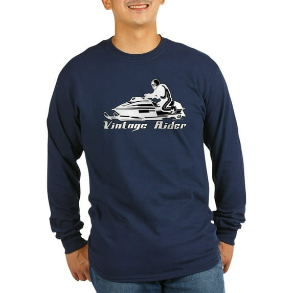 CafePress - Vintage Rider Long Sleeve Dark T Shirt - Long Sleeve Dark T-Shirt
