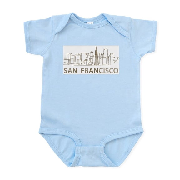 CafePress - Vintage San Francisco Infant Bodysuit - Baby Light Bodysuit, Size Newborn - 24 Months