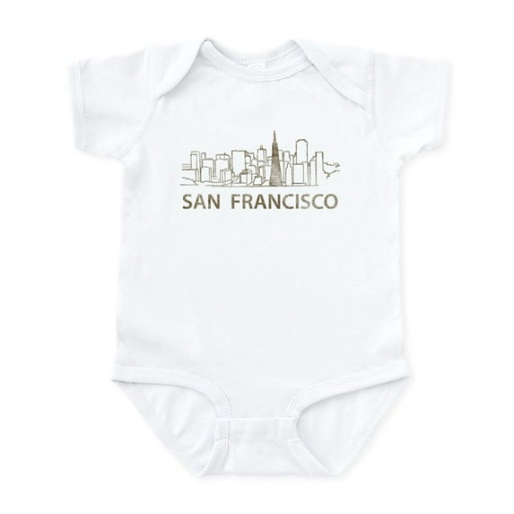 CafePress - Vintage San Francisco Infant Bodysuit - Baby Light Bodysuit, Size Newborn - 24 Months