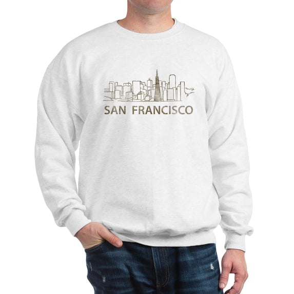 CafePress - Vintage San Francisco Sweatshirt - Crew Neck Sweatshirt