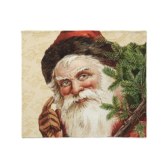 CafePress - Vintage Santa Claus Throw Blanket - Soft Fleece Throw Blanket, 50"x60" for All Ages