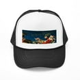 thumbnail image 1 of CafePress - Vintage Santa Sleigh - Adjustable Unisex Printed Trucker Hat with Mesh Back, 1 of 8