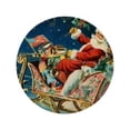 thumbnail image 1 of CafePress - Vintage Santa Sleigh Button - 3.5" Button, 1 of 3