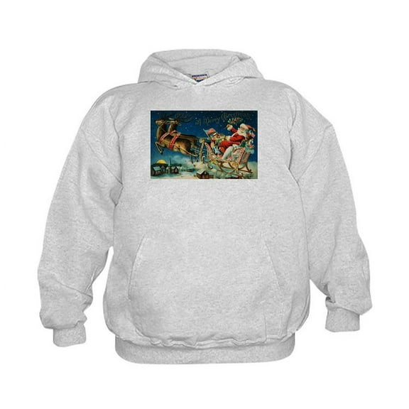 CafePress - Vintage Santa Sleigh - Kids Hooded Sweatshirt, Classic Hoodie