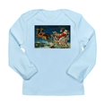 thumbnail image 1 of CafePress - Vintage Santa Sleigh Long Sleeve T Shirt - Long Sleeve Infant T-Shirt, 1 of 2