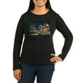thumbnail image 1 of CafePress - Vintage Santa Sleigh Long Sleeve T Shirt - Women's Long Sleeve Graphic Tee Casual Fit, 1 of 4