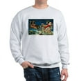 thumbnail image 1 of CafePress - Vintage Santa Sleigh Sweatshirt - Crew Neck Sweatshirt, 1 of 4