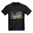 thumbnail image 1 of CafePress - Vintage Santa Sleigh T Shirt - Dark T-Shirt Kids XS-XL, 1 of 4