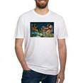 thumbnail image 1 of CafePress - Vintage Santa Sleigh T Shirt - Fitted T-Shirt, Vintage Fit Soft Cotton Tee, 1 of 4