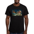thumbnail image 1 of CafePress - Vintage Santa Sleigh T Shirt - Men's Fitted T-Shirt, 1 of 3