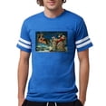 thumbnail image 1 of CafePress - Vintage Santa Sleigh T Shirt - Mens Football Shirt, 1 of 4