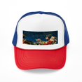 thumbnail image 1 of CafePress - Vintage Santa Sleigh - Adjustable Unisex Printed Trucker Hat with Mesh Back, 1 of 10