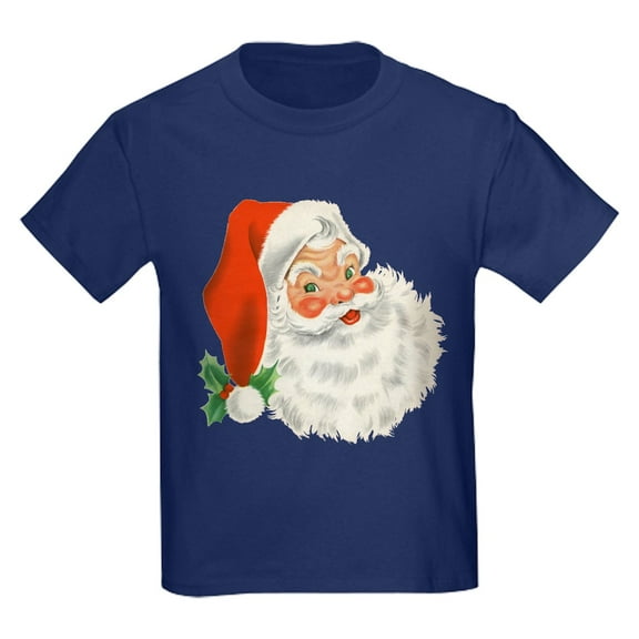 CafePress - Vintage Santa T Shirt - Dark T-Shirt Kids XS-XL