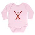thumbnail image 1 of CafePress - Vintage Ski Poles Body Suit - Long Sleeve Cotton Baby Bodysuit, 1 of 4