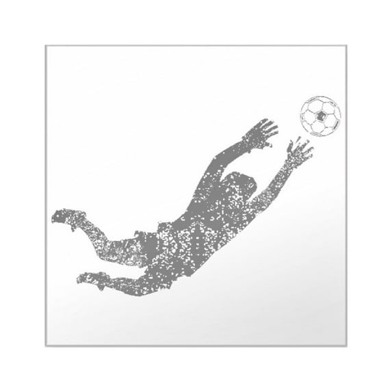 CafePress - Vintage Soccer Goalie Sticker - Square Sticker 3" x 3"