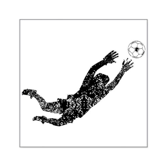 CafePress - Vintage Soccer Goalie Sticker - Square Sticker 3" x 3"
