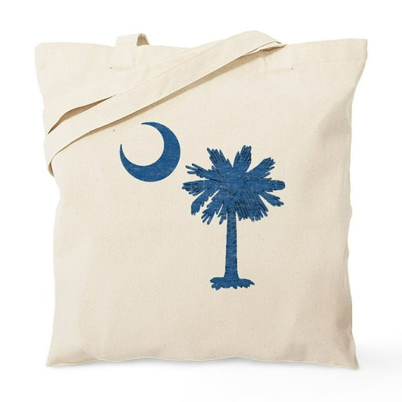 CafePress - Vintage South Carolina Flag Tote Bag - Unisex Canvas Tote Bag, Beige, 1-Piece