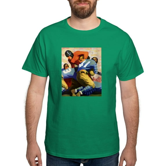 CafePress - Vintage Sports Football Dark T Shirt - Men's Classic Graphic Cotton T-Shirt