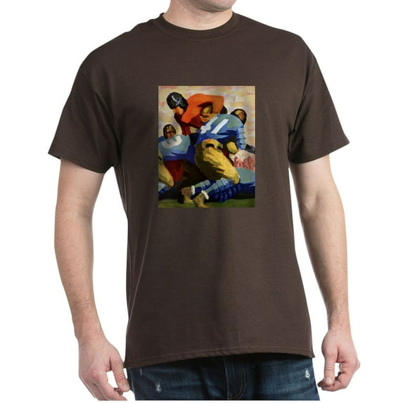 CafePress - Vintage Sports Football Dark T Shirt - Men's Classic Graphic Cotton T-Shirt