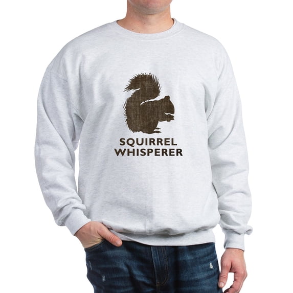 CafePress - Vintage Squirrel Whisperer Sweatshirt - Crew Neck Sweatshirt