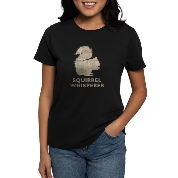 CafePress - Vintage Squirrel Whisperer Women's Dark T Shirt - Women's Traditional Fit Dark T-Shirt