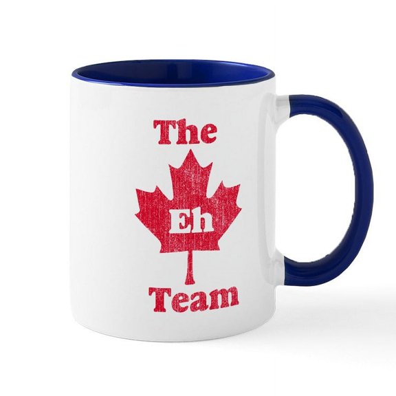 CafePress - Vintage Team Eh Mug - 11 oz Ceramic Mug - Novelty Coffee Tea Cup