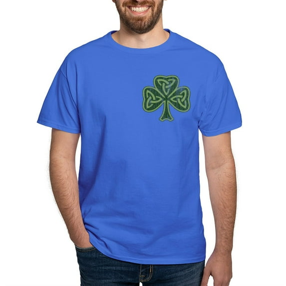 CafePress - Vintage Trinity Shamrock Dark T Shirt - Men's Classic Graphic Cotton T-Shirt
