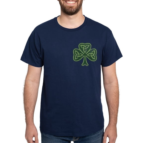 CafePress - Vintage Trinity Shamrock Dark T Shirt - Men's Classic Graphic Cotton T-Shirt