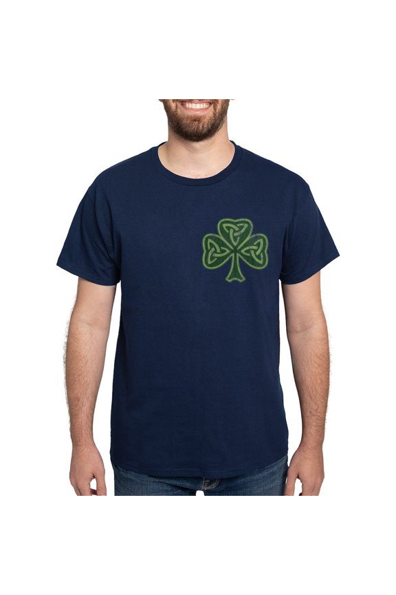 - Vintage Trinity Shamrock Dark T Shirt - Men's Classic Graphic Cotton T-Shirt