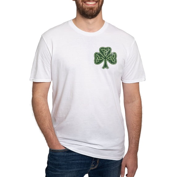 CafePress - Vintage Trinity Shamrock Fitted T Shirt - Fitted T-Shirt, Vintage Fit Soft Cotton Tee