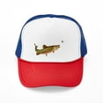 thumbnail image 1 of CafePress - Vintage Trout Fishing Illustration - Adjustable Unisex Printed Trucker Hat with Mesh Back, 1 of 10