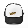 thumbnail image 1 of CafePress - Vintage Trout Fishing Illustration - Adjustable Unisex Printed Trucker Hat with Mesh Back, 1 of 8