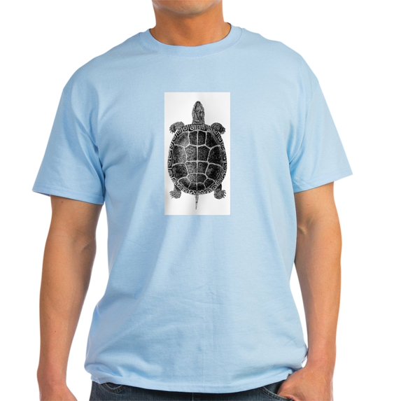 CafePress - Vintage Turtle Light T Shirt - Men's Classic Graphic T-Shirt