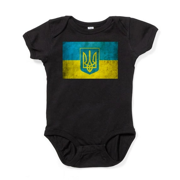CafePress - Vintage Ukraine Flag Infant Bodysuit - Cute Infant Bodysuit Baby Romper - Size Newborn - 24 Months