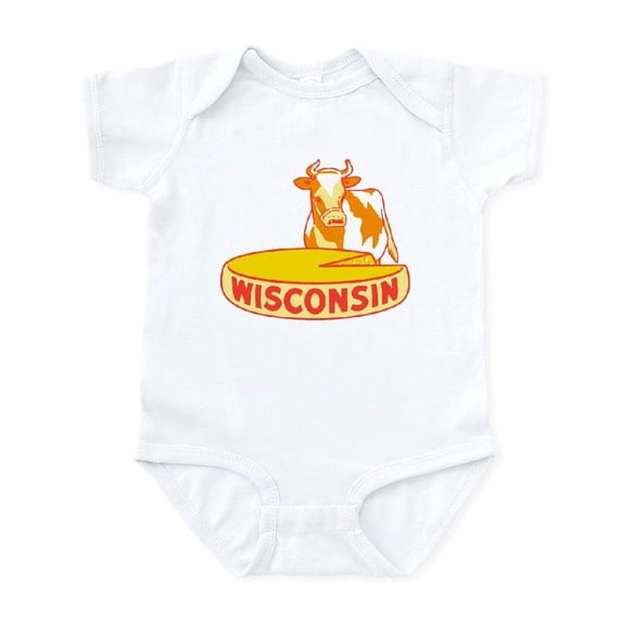 CafePress - Vintage Wisconsin Cheese Body Suit - Baby Light Bodysuit, Size Newborn - 24 Months