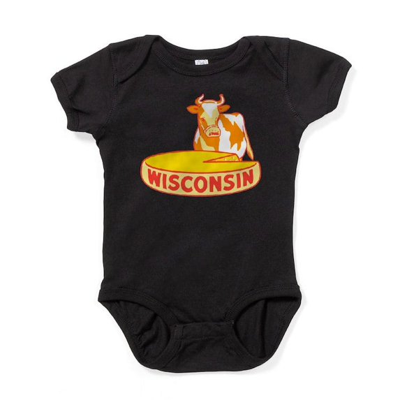 CafePress - Vintage Wisconsin Cheese - Cute Infant Bodysuit Baby Romper - Size Newborn - 24 Months