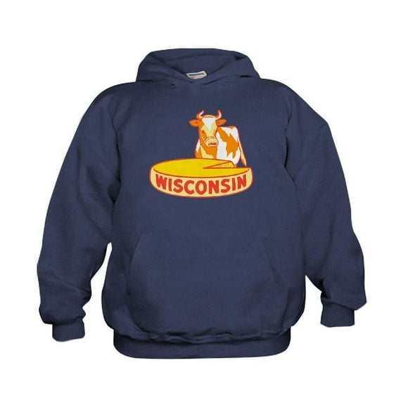 CafePress - Vintage Wisconsin Cheese Hoodie - Kids Hooded Sweatshirt, Classic Hoodie
