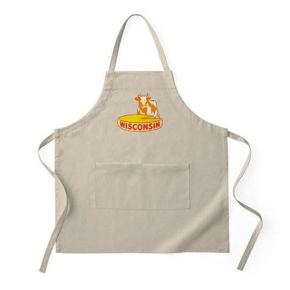 CafePress - Vintage Wisconsin Cheese - Kitchen Apron with Pockets, Grilling Apron, Baking Apron