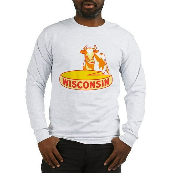 CafePress - Vintage Wisconsin Cheese Long Sleeve T Shirt - Unisex Cotton Long Sleeve T-Shirt