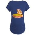 thumbnail image 1 of CafePress - Vintage Wisconsin Cheese Maternity T Shirt - Maternity Dark T-Shirt, 1 of 3
