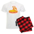 thumbnail image 1 of CafePress - Vintage Wisconsin Cheese Pajamas - Men's Light Loose Fit Cotton Pajama Set, 1 of 7