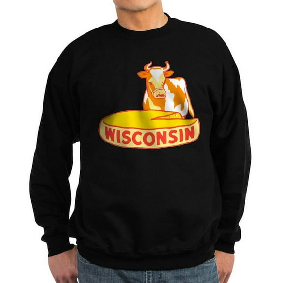 CafePress - Vintage Wisconsin Cheese Sweatshirt - Classic Crew Neck Sweatshirt