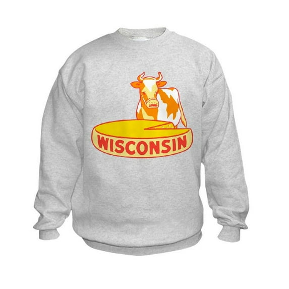 CafePress - Vintage Wisconsin Cheese Sweatshirt - Kids Sweatshirt, Youth Crew Neck Sweatshirt